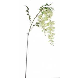 Set 12 flori artificiale Glicina alba 95 cm