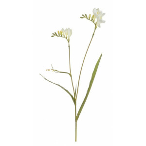Set 12 flori artificiale Frezia albe 62 cm