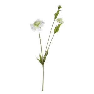 Set 24 flori artificiale albe verzi 51 cm