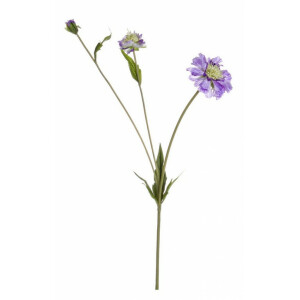 Set 24 flori artificiale violet verzi 51 cm
