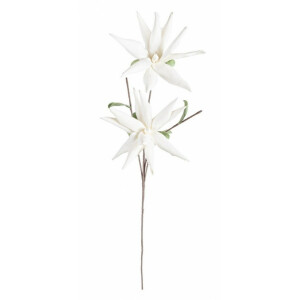 Set 12 flori Aloe artificiala alba 55x125 cm