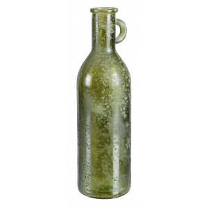 Set 3 vaze sticla verde Arleen 14x50 cm