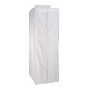 Set 12 organizatoare garderoba textil alb 44x55x135 cm