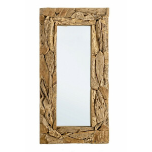 Oglinda perete lemn maro Raven 120x8x60 cm