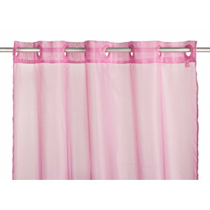 Set 2 perdele textil roz Voile 140x280 cm