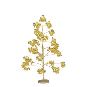 Copac decorativ auriu cu leduri Glint Ø42×90h
