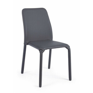 Set 4 scaune gri Pathos 42x61x85.5 cm