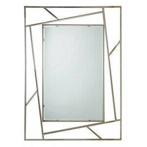 Oglinda perete otel argintiu Rayan 90x1.5x120 cm