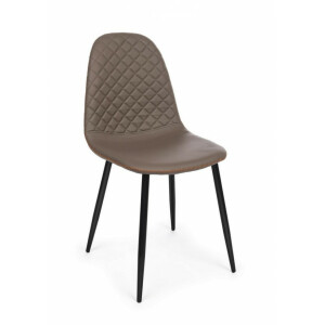Set 4 scaune maro negru Amanda 45x54x87x49 cm