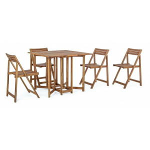 Set mobilier gradina lemn maro Noemi 44x46x77 cm, 90x74 cm
