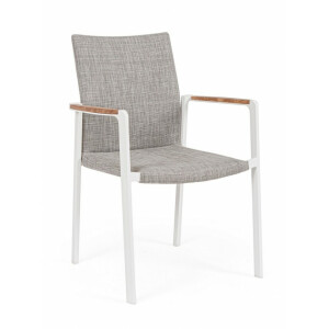 Set 4 scaune alb bej Jalisco 59x60.5x89 cm