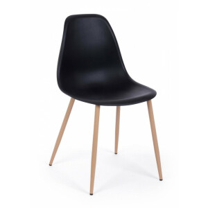 Set 4 scaune negre Mandy 53x46x82 cm