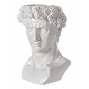 Figurina bust Barbat Olympus polirasina alba 28.5x28x40 cm