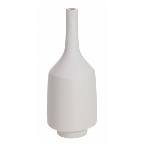 Vaza aluminiu alb Kothon 12x29.5 cm