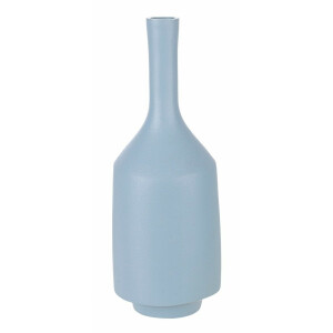 Vaza aluminiu albastru Kothon 14x36.5 cm