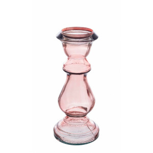 Set 6 sfesnice sticla roz Jody 13x30 cm