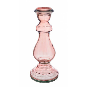 Set 4 sfesnice sticla roz Jody 17x40 cm