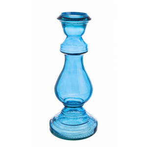 Set 4 sfesnice sticla albastra Jody 17x40 cm