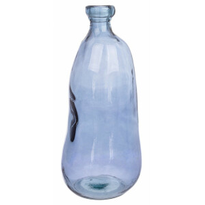 Vaza flori sticla albastra Loopy 23x52.5 cm