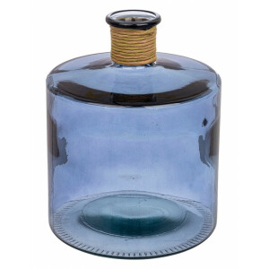 Vaza flori sticla albastra 41x21.5x27.5 cm