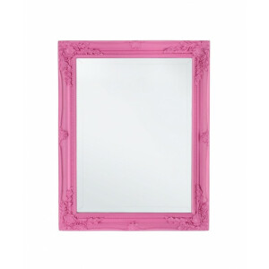 Oglinda de perete rama lemn roz Miro 36x46 cm