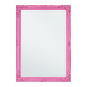 Oglinda perete rama lemn roz Miro 72x102 cm