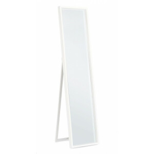 Oglinda podea lemn alb Tiziano 40x6.5x170 cm