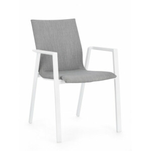 Set 24 scaune alb gri Odeon 55.5x60x83 cm