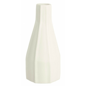 Set 2 vaze portelan alb Atena 10x20 cm