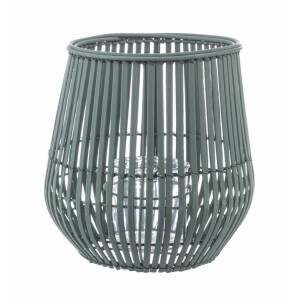 Suport lumanariebambus verde Kenzie 25x25 cm