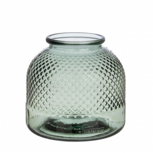 Vaza flori sticla verde Avril 24x24 cm