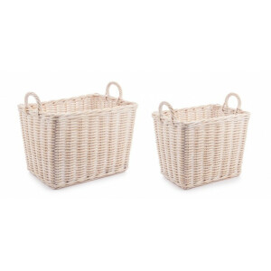 Set 2 cosuri depozitare ratan Narra 43x30x34 cm, 50x37x37 cm