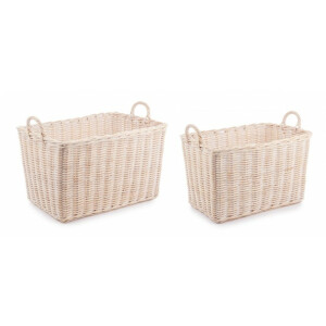 Set 2 cosuri depozitare ratan Narra 58x38x37 cm, 65x45x40 cm