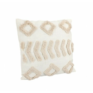 Set 5 perne decorative textil ivoire bej 45x45 cm