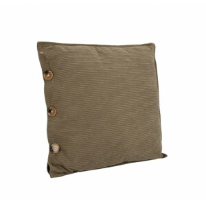 Set 2 perne decorative textil verde olive Ellis 45x45 cm