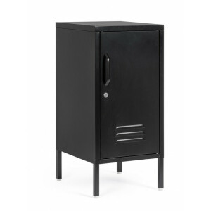 Comoda 1 usa otel negru Cambridge 40x35x76 cm