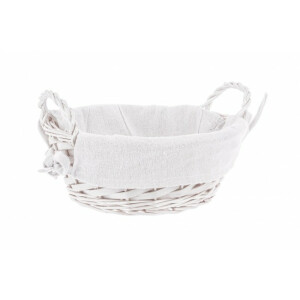 Cos depozitare lemn salcie alb Alesha 23x9 cm