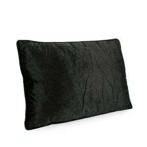 Set 2 perne catifea neagra Artemis 40x60 cm