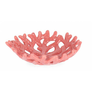 Set 6 boluri portelan roz Coral 19x5 cm