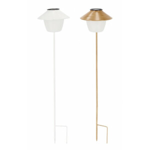 Set 2 lampi solare otel Klara 18x78 cm