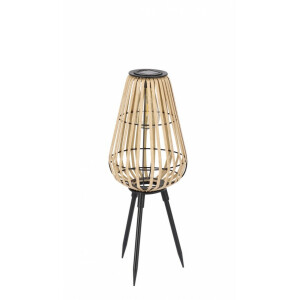 Set 4 lampi solare negru natur Kiki 20x52.5 cm