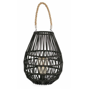 Set 4 lampi solare otel negru Nikhita 21.5x28.5-44 cm