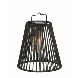 Set 4 lampi solare negre Nikhita 21.5x22-26.5 cm