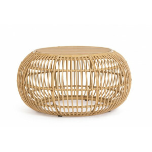 Masuta rattan sintetic natur Florisel 60/86x45 cm