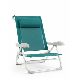 Set 6 scaune gradina turcoaz Cayo 57x85x73 cm