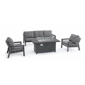 Set mobilier gradina cu incalzitor Hendrix 216x85x88 cm