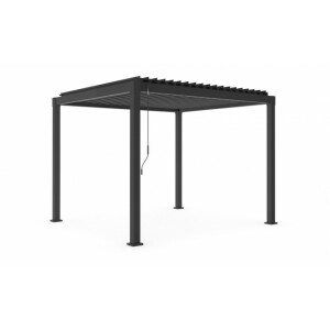 Pavilion gradina otel gri antracit Garda 300x300x240 cm