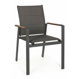 Set 18 scaune gradina gri Kubik 56.5x62x88 cm
