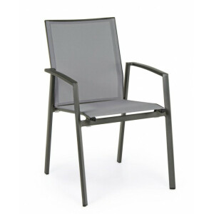 Set 18 scaune gradina gri antracit Cruise 57x57x87.5 cm