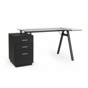 Birou negru Charlie 150.5x80x75 cm